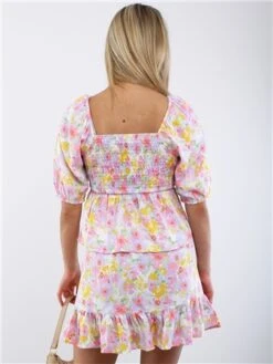 Veromoda Birch / Asta Flower Emma Henna Hw Short Skirt -Noisy May Shop 28650 3