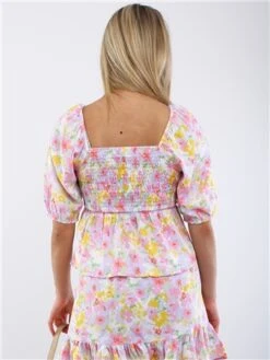 Veromoda Birch / Asta Flower Emma Henna Smock Top 9 Veromoda Birch / Asta Flower Emma Henna Smock Top -Noisy May Shop 28659 3