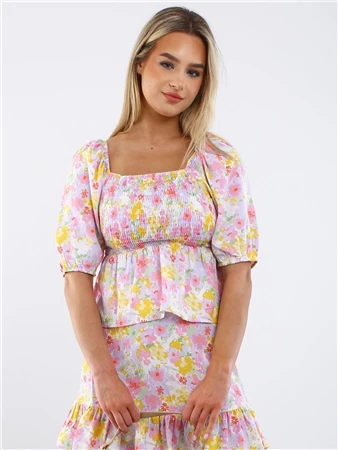 Veromoda Birch / Asta Flower Emma Henna Smock Top 3 Veromoda Birch / Asta Flower Emma Henna Smock Top