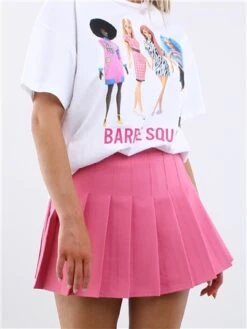 Saint Genies Pink Pleated Skort -Noisy May Shop 28678 1