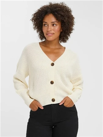 Veromoda Cloud Dancer Lea Knitted Cardigan 3 Veromoda Cloud Dancer Lea Knitted Cardigan