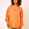 Daisy Street Orange Embroidered Sweater With La Graphic -Noisy May Shop 28728