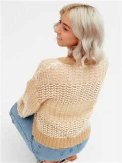 The Frolic Cream / Beige Caliba Chunky Knit Cardigan -Noisy May Shop 28732 3