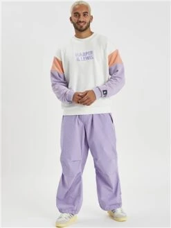 Harper & Lewis Cream Colour Block Crew Sweater -Noisy May Shop 28750 2