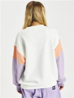 Harper & Lewis Cream Colour Block Crew Sweater -Noisy May Shop 28750 3