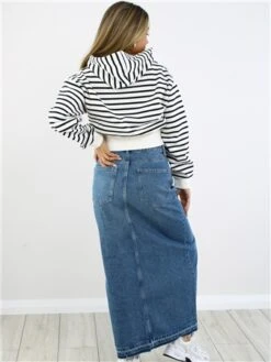Neon & Nylon Blue / Medium Blue Denim Alina Hw Ex Long Skirt -Noisy May Shop 28830 3