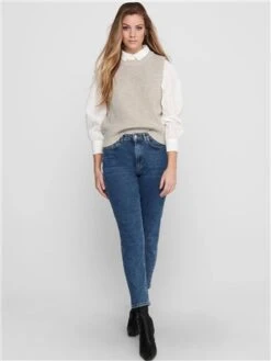 Only Stone / Pumice Stone Paris Life Vest -Noisy May Shop 28846 2