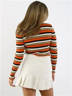 Daisy Street Beige Mini Pleat Skirt In Cord -Noisy May Shop 28888 3