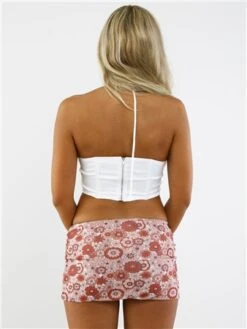 Glamorous Vintage Floral Pattern Mini Skirt 9 Glamorous Vintage Floral Pattern Mini Skirt -Noisy May Shop 28898 3