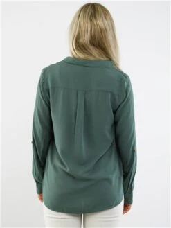 Veromoda Green / Dark Forest Bumpy Shirt 9 Veromoda Green / Dark Forest Bumpy Shirt -Noisy May Shop 28928 3