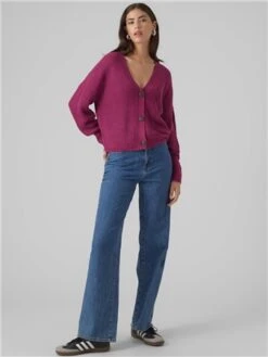 Veromoda Purple / Boysenberry Lea Knitted Cardigan 8 Veromoda Purple / Boysenberry Lea Knitted Cardigan -Noisy May Shop 28936 2