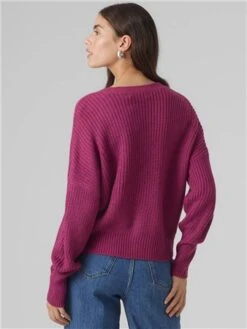 Veromoda Purple / Boysenberry Lea Knitted Cardigan 9 Veromoda Purple / Boysenberry Lea Knitted Cardigan -Noisy May Shop 28936 3