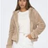 Only Beige / Humus New Anna Sherpa Jacket -Noisy May Shop 28938