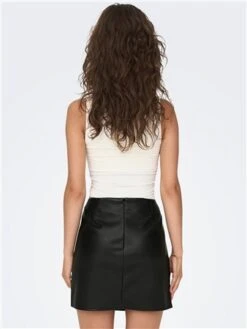 Only Black / Black Leni Mini Skirt With Slit -Noisy May Shop 29031 3