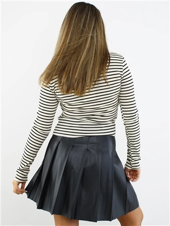 Veromoda Black / Black High Waist Short Skirt 6 Veromoda Black / Black High Waist Short Skirt - Image 4