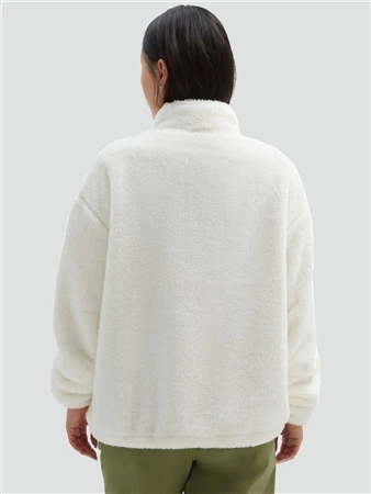 Vans White Pioneer Mock Half Zip Sweatshirt 4 Vans White Pioneer Mock Half Zip Sweatshirt - Image 2