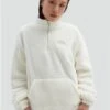 Vans White Pioneer Mock Half Zip Sweatshirt -Noisy May Shop 29052