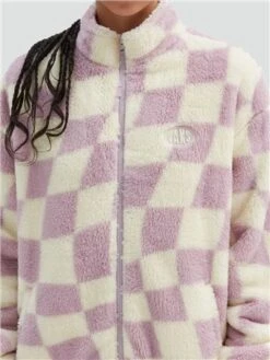 Vans Purple Digital Trip Mock Zip Sweatshirt -Noisy May Shop 29055 1