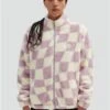 Vans Purple Digital Trip Mock Zip Sweatshirt