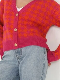 Brave Soul Pink Kimmy Cardigan -Noisy May Shop 29137 2