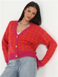 Brave Soul Pink Kimmy Cardigan