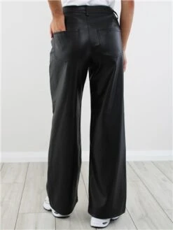 Only Black / Black Madison Life Hw Wide Faux Leather Pant -Noisy May Shop 29175 3