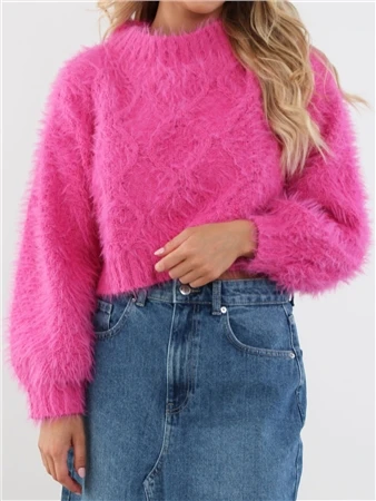 Glamorous Pink Knit Long Sleeve Jumper 4 Glamorous Pink Knit Long Sleeve Jumper - Image 2
