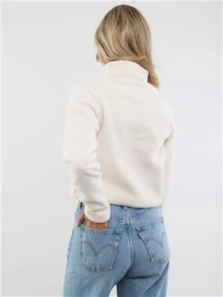 Ellesse Off White Senatore 1/2 Zip Track Top -Noisy May Shop 29212 3