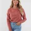 Veromoda Red / Red Ochre Doffy Pullover -Noisy May Shop 29213