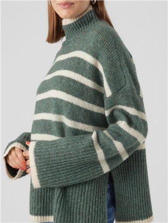 Veromoda Green / Dark Forest Wiona Knitted Pullover 4 Veromoda Green / Dark Forest Wiona Knitted Pullover - Image 2
