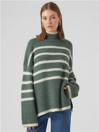 Veromoda Green / Dark Forest Wiona Knitted Pullover 3 Veromoda Green / Dark Forest Wiona Knitted Pullover