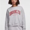 Pieces Light Grey Melange Amy Sweatshirt