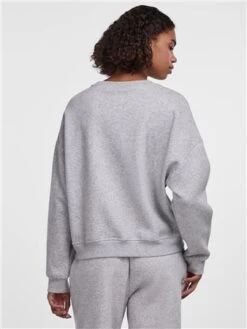 Pieces Light Grey Melange Amy Sweatshirt -Noisy May Shop 29244 3