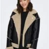 Only Black / Black Wilma Aviator Bonded Jacket
