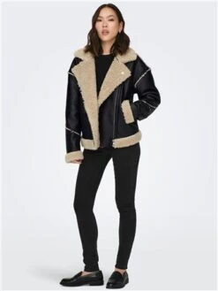 Only Black / Black Wilma Aviator Bonded Jacket -Noisy May Shop 29253 2