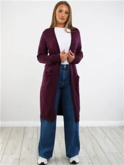 Vila Winter Bloom Ril Long Knitted Cardigan -Noisy May Shop 29291 2