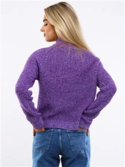 Noisy May Purple / Amaranth Purple Siesta L/S High Neck Knit 9 Noisy May Purple / Amaranth Purple Siesta L/S High Neck Knit -Noisy May Shop 29362 3