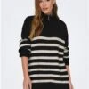 Only Black / Black Alfrid High Neck Knitted Pullover -Noisy May Shop 29366