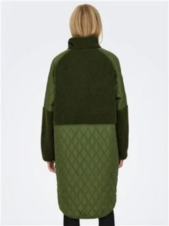 Only Green / Winter Moss Ohio Sherpa Mix Coat 9 Only Green / Winter Moss Ohio Sherpa Mix Coat -Noisy May Shop 29367 3