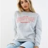 The Frolic Grey Brooklyn Stitch Sweat -Noisy May Shop 29384