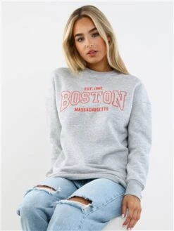 The Frolic Grey Brooklyn Stitch Sweat