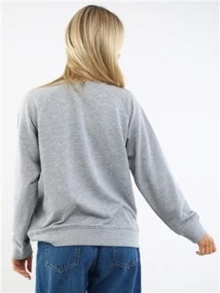 Brave Soul Silver Grey Crew Neck Sweater -Noisy May Shop 29388 3