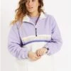 Harper & Lewis Lavender/Cream 1/4 Zip One Eighty -Noisy May Shop 29412