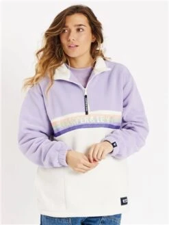 Harper & Lewis Lavender/Cream 1/4 Zip One Eighty