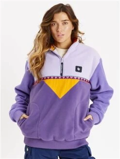 Harper & Lewis Lavender Zaira 1/4 Zip Fleece
