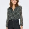 Only Green / Balsam Green Ditsy Patterned Blouse -Noisy May Shop 29447
