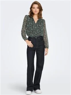 Only Green / Balsam Green Ditsy Patterned Blouse -Noisy May Shop 29447 2
