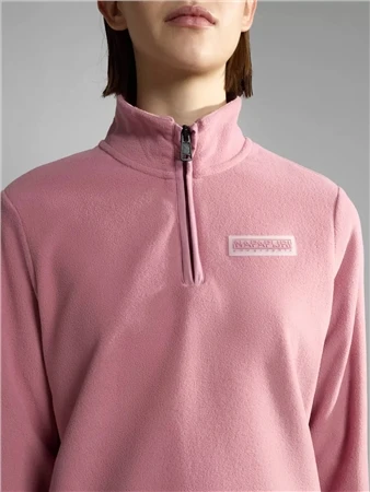 Napapijri Pink Iaato Half-Zip Fleece 4 Napapijri Pink Iaato Half-Zip Fleece - Image 2