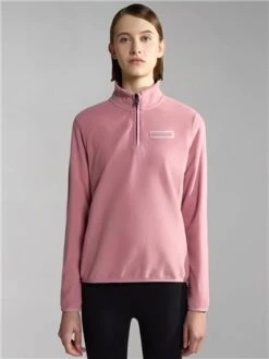 Napapijri Pink Iaato Half-Zip Fleece