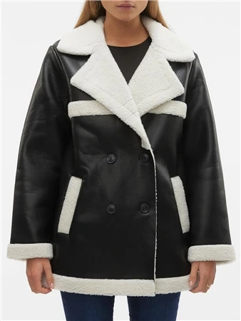 Veromoda Black / Black Metha Jacket 3 Veromoda Black / Black Metha Jacket - Image 2